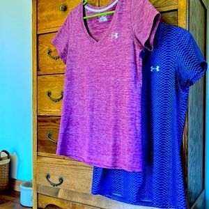 💜 Gently Loved Under Armour heatgear Shirts TWO For YOU !